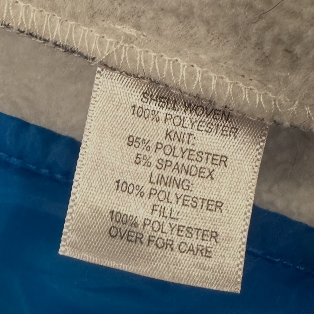 Exertek Jacket Size PL Blue Gray Full Front Zipper Stand Collar Lightweight - Picture 9 of 13